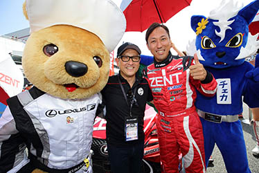 【トヨタ自動車社長】豊田 章男／【ドライバー】石浦 宏明 SUPER GT 2015年 第４戦 富士