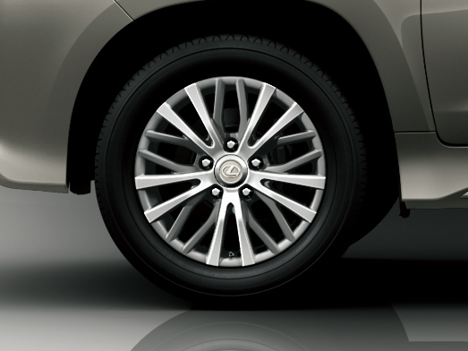 285/50R20 Tire and aluminum wheel