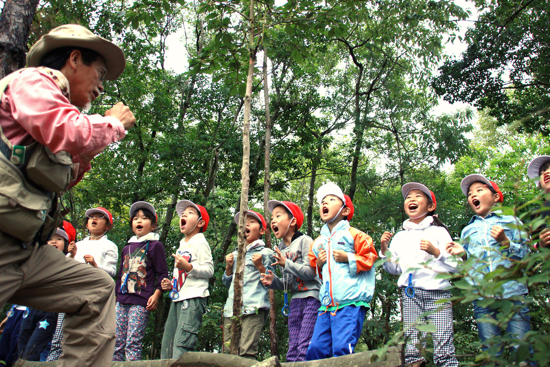 Educational program conducted by nature guides at Forest of Toyota