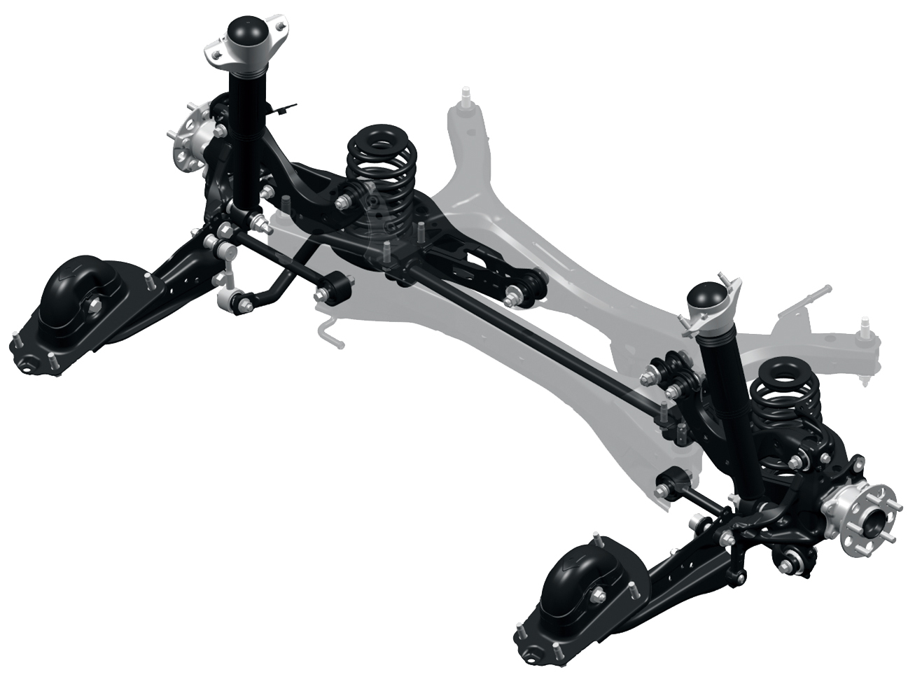 Rear Double wishbone suspension