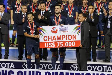 A proud moment for Thailand's Buriram United Football Club who were crowned Champions in the Toyota Mekong Club Championship 2015