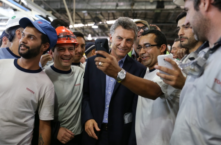 TASA employees meet President of Argentina Mauricio Macri