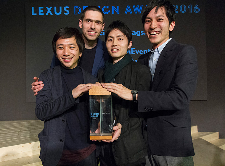 Lexus Design Award 2016 Grand Prix Winner + Mentor