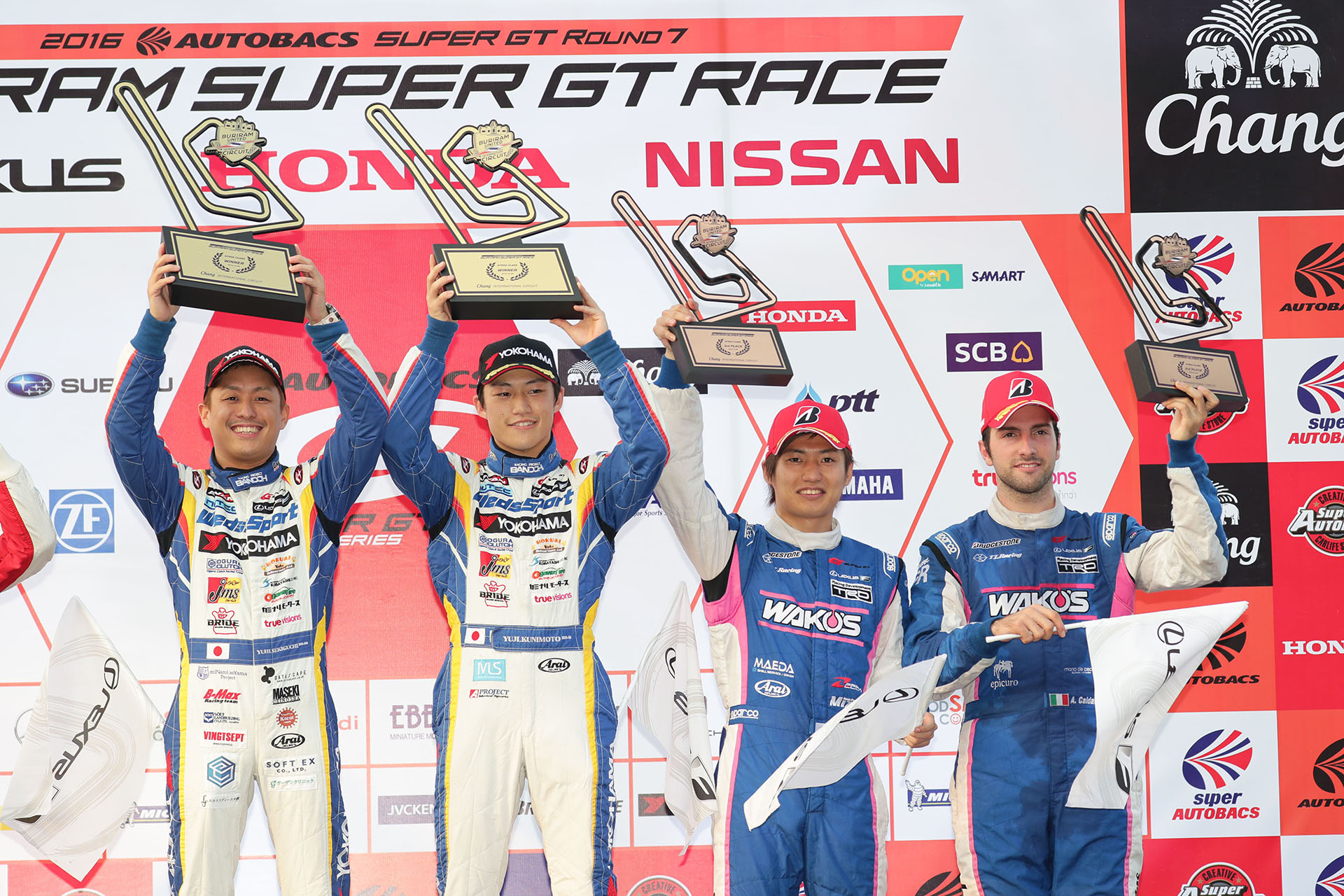 【ドライバー】関口 雄飛／国本 雄資／大嶋 和也／アンドレア・カルダレッリ SUPER GT 第7戦 BURIRAM SUPER GT RACE