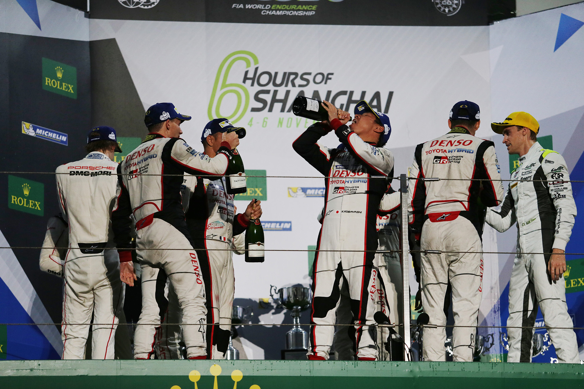 Mike Conway / Stéphane Sarrazin / Kamui Kobayashi / Sébastien Buemi, driver; 2016 WEC Round 8 Shanghai