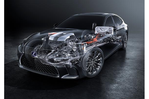 LEXUS、ジュネーブモーターショーにフラッグシップセダン「LS500h」を