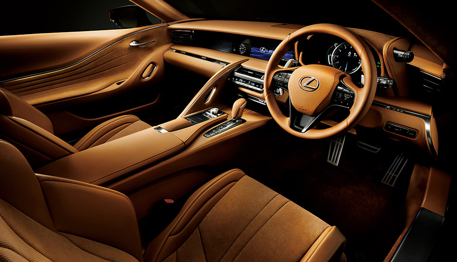 LC 500h S package (interior color Ochre)