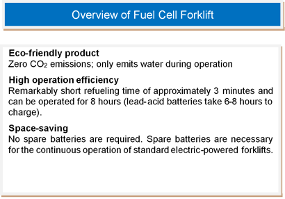 Overview of Fuel Cell Forklift