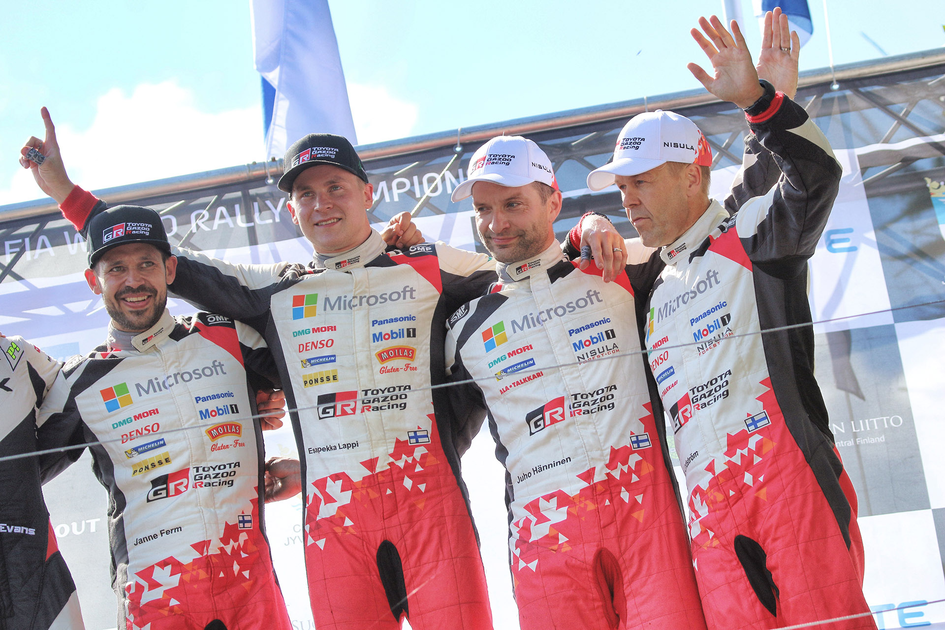 Janne Ferm / Esapekka Lappi / Juho Hänninen/ Kaj Lindström, driver; 2017 WRC Round 9 RALLY FINLAND