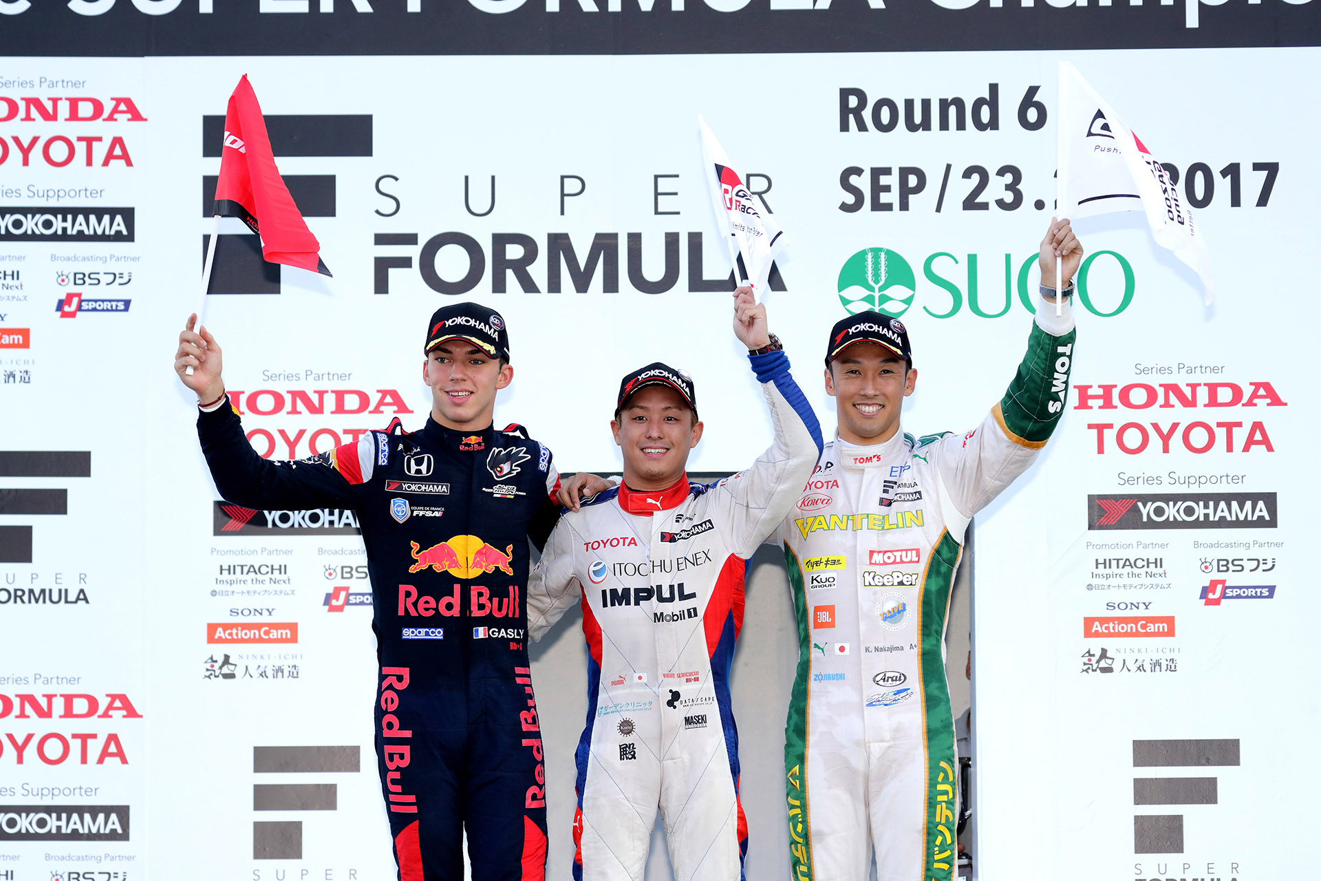 【ドライバー】関口 雄飛／中嶋 一貴 SUPER FORMULA 2017年 第6戦 SUGO