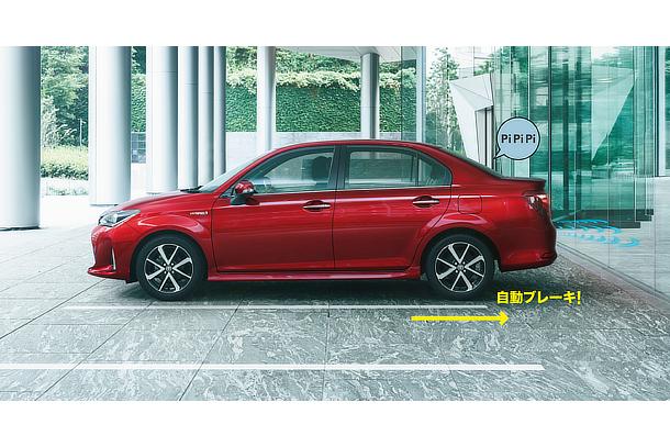 インテリジェントクリアランスソナー (パーキングサポートブレーキ) 作動イメージ HYBRID G“W×B” (センシュアルレッドマイカ) 〈オプション装着車〉