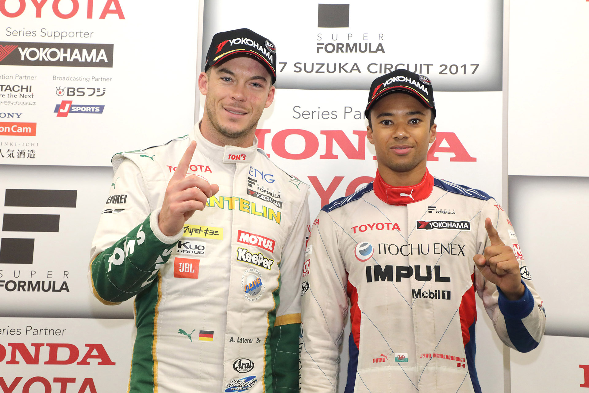 【ドライバー】アンドレ・ロッテラー／ヤン・マーデンボロー SUPER FORMULA 2017年 第7戦 鈴鹿