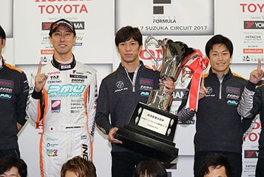 【ドライバー】石浦 宏明／【監督】立川 祐路／【ドライバー】国本 雄資 SUPER FORMULA 2017年 第7戦 鈴鹿