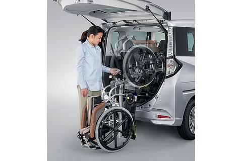 車いす収納装置 操作イメージ