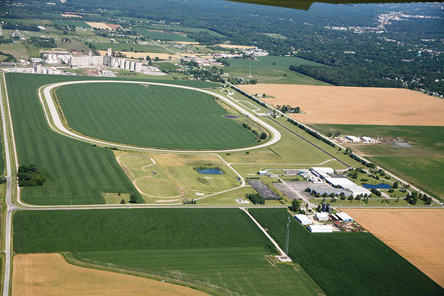 Site of the future automated vehicle test facility (inside the MITRP oval track)