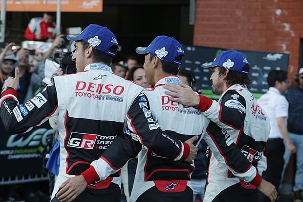 Sébastien Buemi / Kazuki Nakajima / Fernando Alonso, driver; 2018-19 WEC Round 1 Total 6 Hours of Spa-Francorchamps