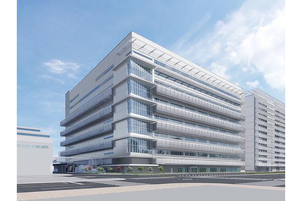 Artist rendering of the FC stack production building within the Honsha Plant premises