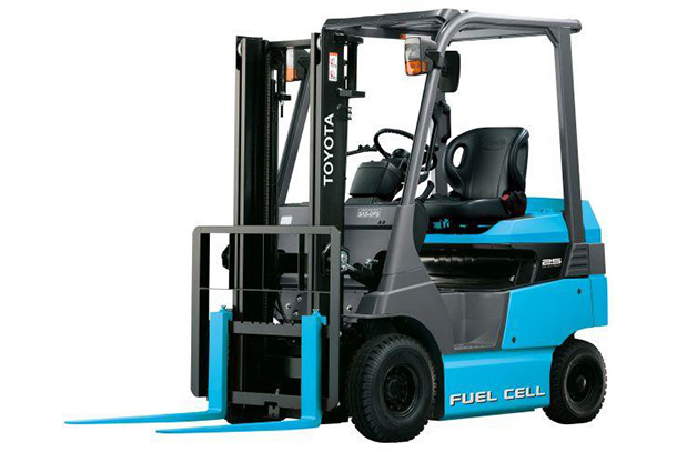Fuel cell forklift (rated load: 2.5 tons) manufactured by Toyota Industries Corporation