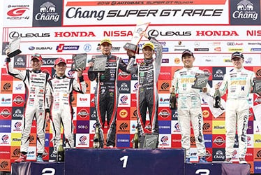 【ドライバー】平手 晃平／嵯峨 宏紀（写真左）、吉本 大樹／宮田 莉朋（写真右） SUPER GT 第4戦 タイ Chang SUPER GT RACE