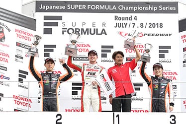 【ドライバー】石浦 宏明／ニック・キャシディ／【監督】近藤 真彦／【ドライバー】国本 雄資 スーパーフォーミュラ 2018年 第4戦 富士