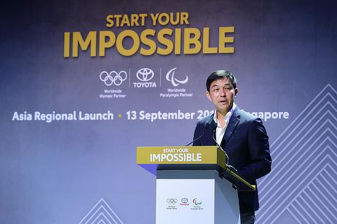 Speaker of Parliament and President of Singapore National Olympic Council speaking at the Asia Launch of Start Your Impossible
