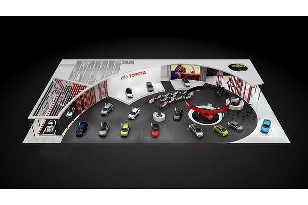 New Toyota Stand at Paris Motor Show 2018