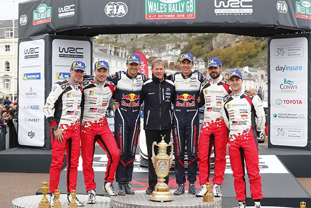 Miikka Anttilla / Jari-Matti Latvala / Janne Ferm / Esapekka Lappi, driver; 2018 WRC Round 11 RALLY GB