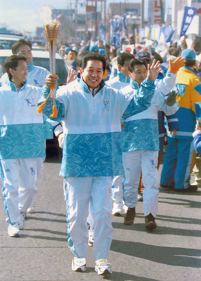 Kawai EVP at Nagano 1998 Olympic Torch Relay 20 years ago