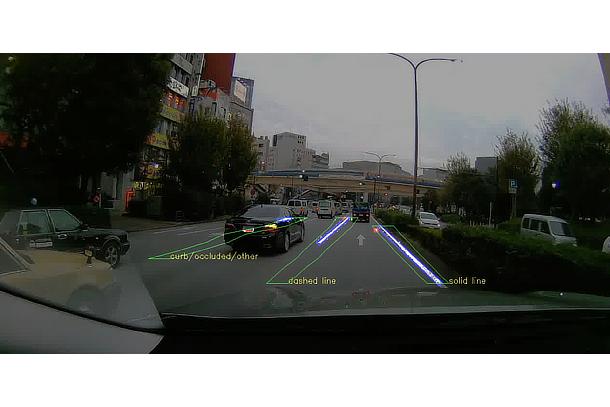 CARMERA feature detection image in downtown Tokyo