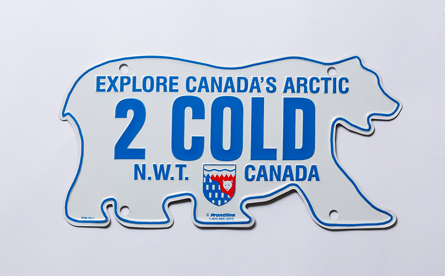 Canadian license plate