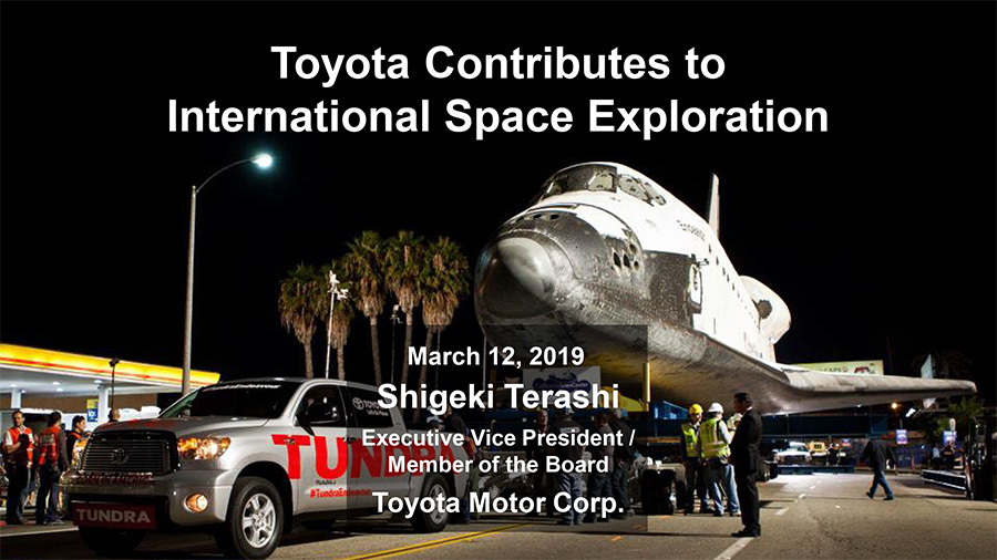 Toyota Contributes to International Space Exploration