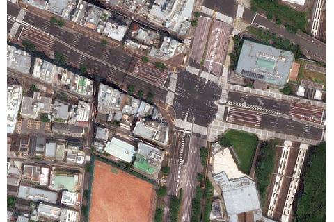 東京地域の衛星画像