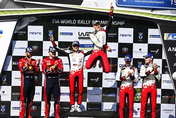 Rally Finland: Day 4<br>T&#228;nak and the Toyota Yaris WRC score another Finland win