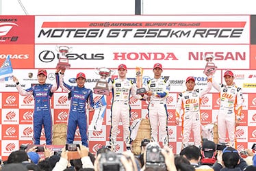【ドライバー】山下 健太／大嶋 和也／ニック・キャシディ／平川 亮／関口 雄飛／中嶋 一貴 SUPER GT 第8戦 MOTEGI GT 250km RACE