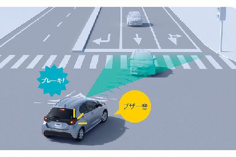 プリクラッシュセーフティ 「交差点」右折時の対向直進車・右左折時の対角方向から来る横断歩行者検知機能［自車右折時、直進してくる対向車を検知。］
