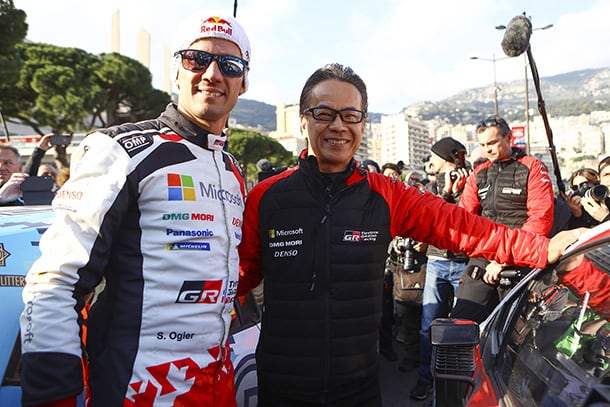 【ドライバー】セバスチャン・オジエ／【GAZOO Racing Company President】友山 茂樹 2020 WRC Round 1 Rallye Monte-Carlo