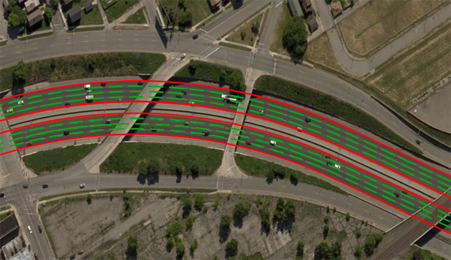 Image 6. Highly accurate HD Map lane markings