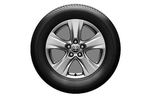 17-inch tire with aluminum wheel
