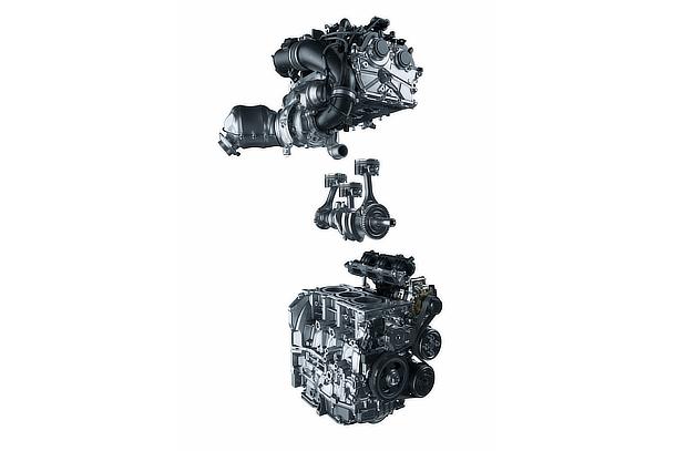 1.6-liter in-line three-cylinder intercooled turbo engine