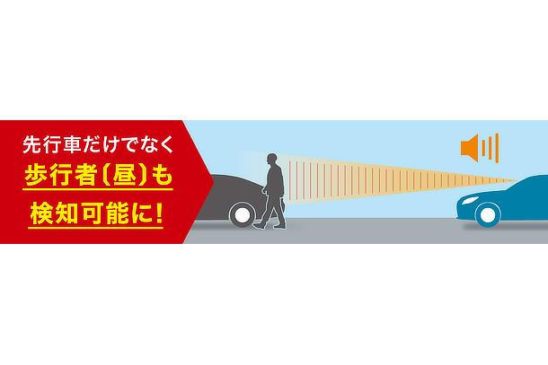 プリクラッシュセーフティ 昼間の歩行者検知機能