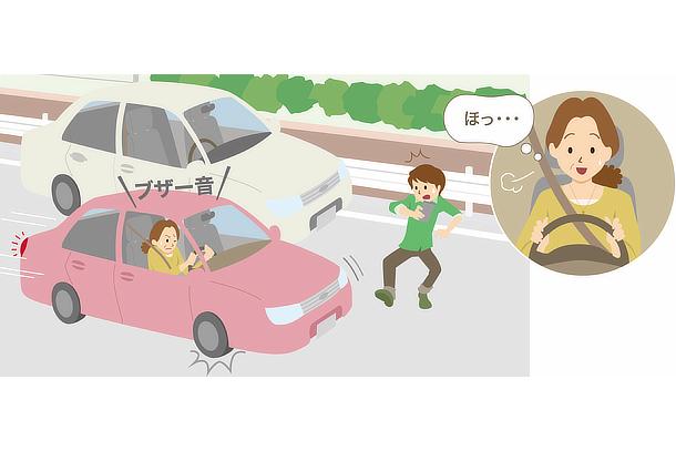 プリクラッシュセーフティ 昼間の歩行者検知機能