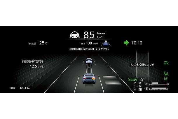 Gray tone (under controlled driving when steering retention is required)