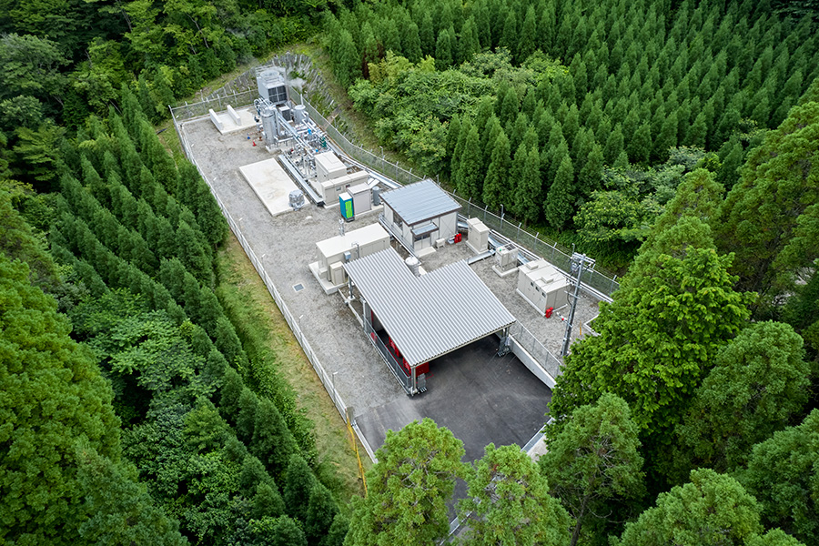 Obayashi's demonstration plant for geothermal power and green hydrogen production Source: Obayashi Corporation