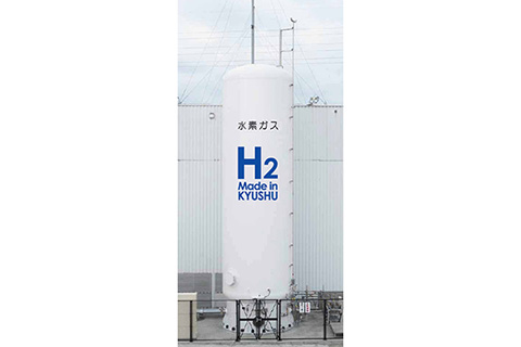 Hydrogen tank at Toyota Motor Kyushu