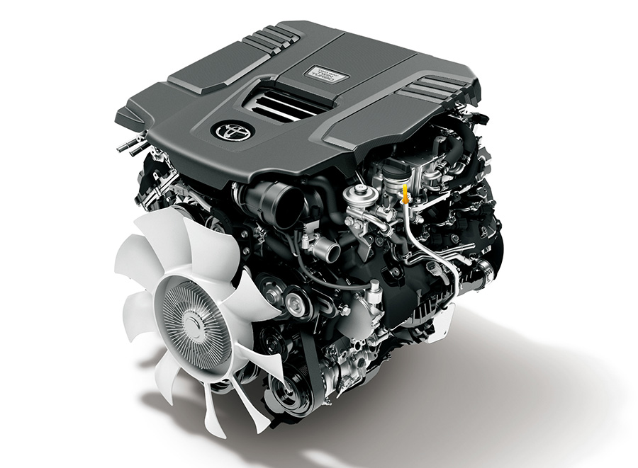 3.3-liter V6 twin-turbo diesel engine
