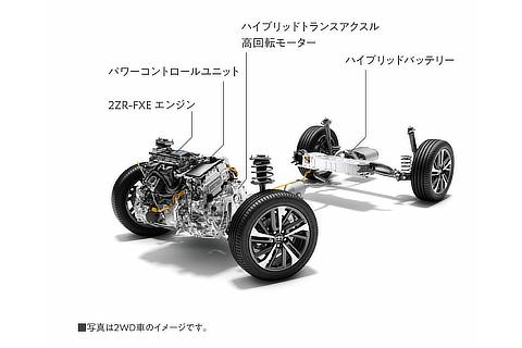 1.8L 2ZR-FXEエンジン＋モーター2WD（ハイブリッド車）