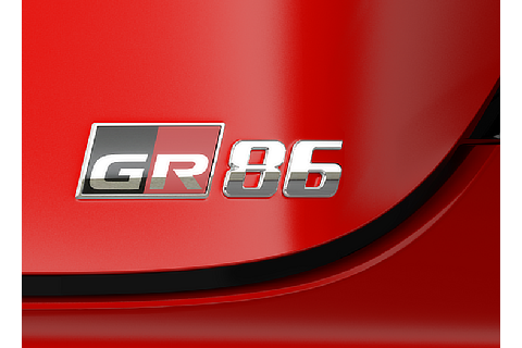 The redesigned GR86 logo