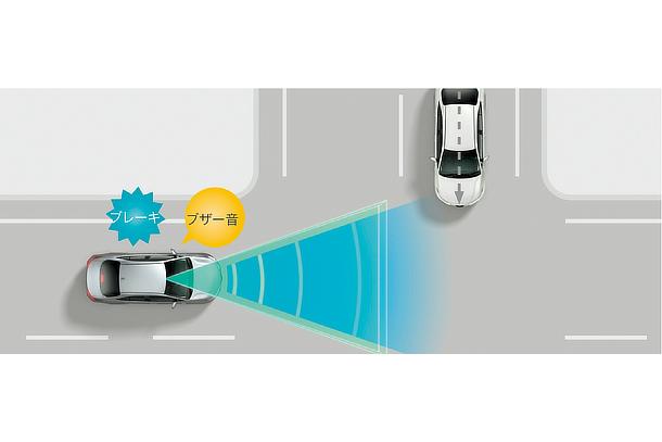 プリクラッシュセーフティ「交差点」出会頭時の車両・自動二輪車検知機能