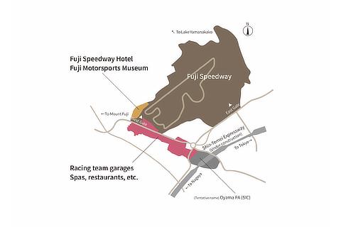 Map of the Fuji Motorsports Forest