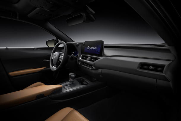 Lexus UX Interior color HAZEL (Prototype)